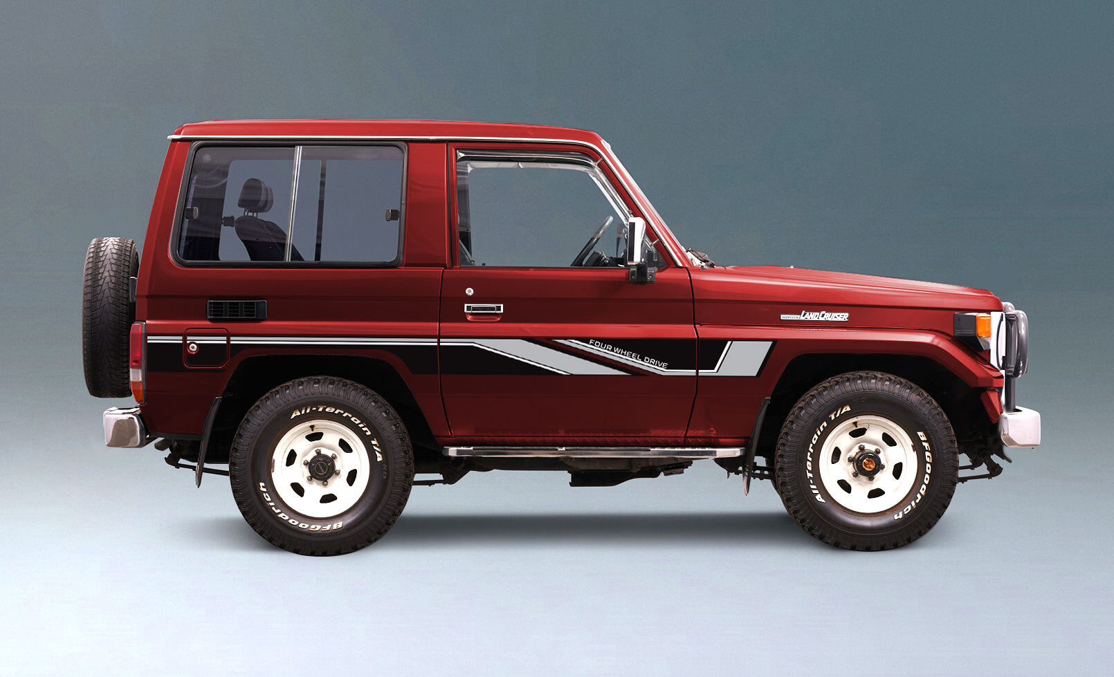 70 Series Land Cruiser Decal Body Stripe Kit (Barossa) -  71 Series/Bundera (1984–)