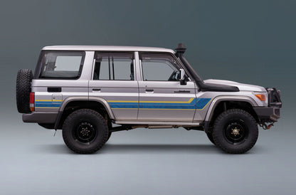 70 Series Land Cruiser Decal Body Stripe Kit (Limited Edition Topographic Renmark) - 76 Series (2007-)