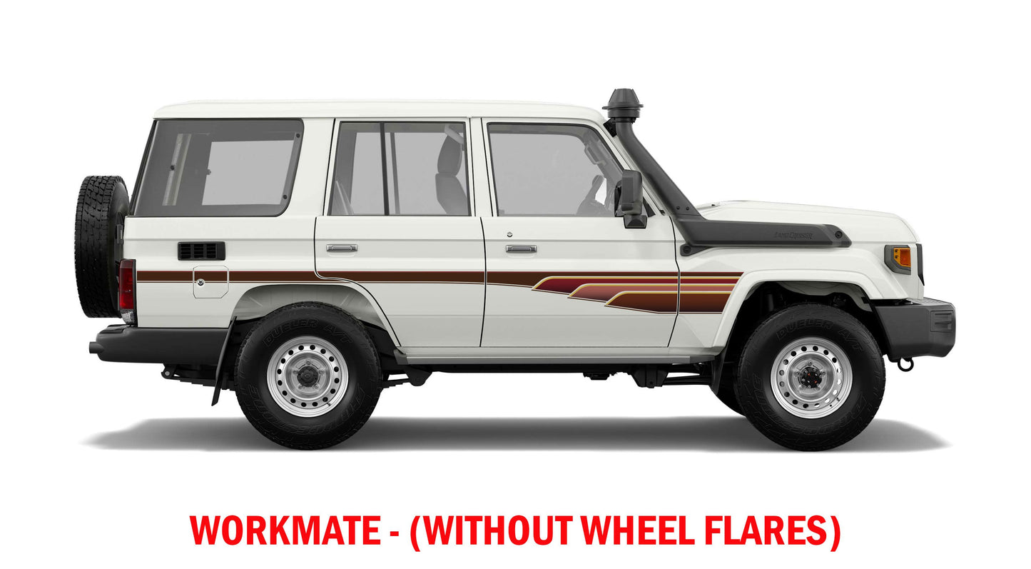70 Series Land Cruiser Decal Body Stripe Kit (Muscat) - 76 Series (2007-)