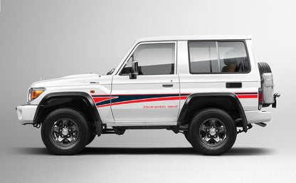 70 Series Land Cruiser Decal Body Stripe Kit (Narrabri) -  71 Series (2023-)