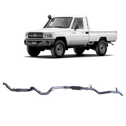 70 Series Land Cruiser Extreme Duty Exhaust - 79 Series Single Cab (03/2007 - 10/2016)