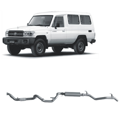 Toyota Land Cruiser Redback Extreme Duty Exhaust for Toyota Landcruiser 78 Series 4.2L TD (01/2001 - 01/2007)