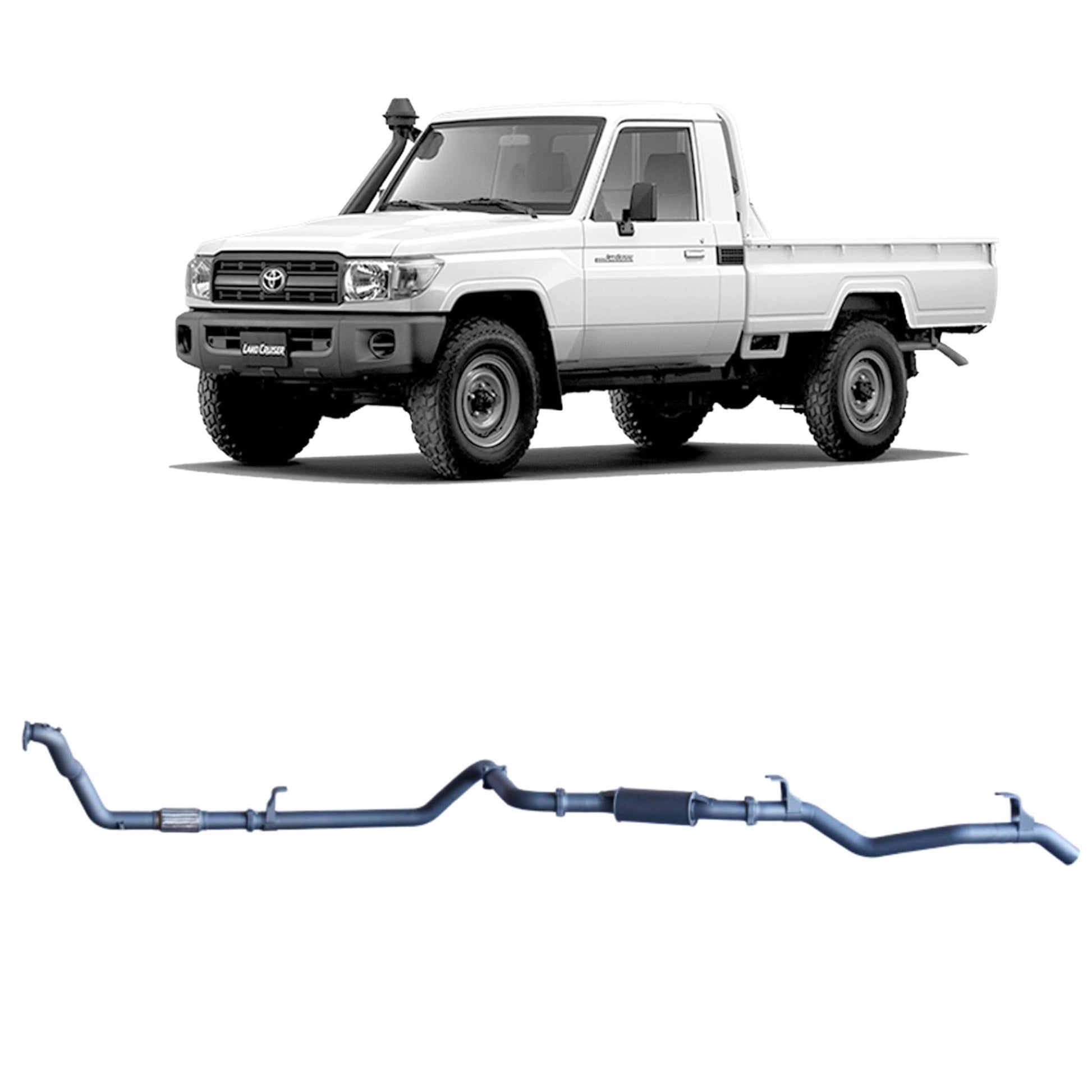 Toyota Land Cruiser Redback Extreme Duty Exhaust for Toyota Landcruiser 79 Series 4.2L 1HZ (10/1999 - 01/2007)