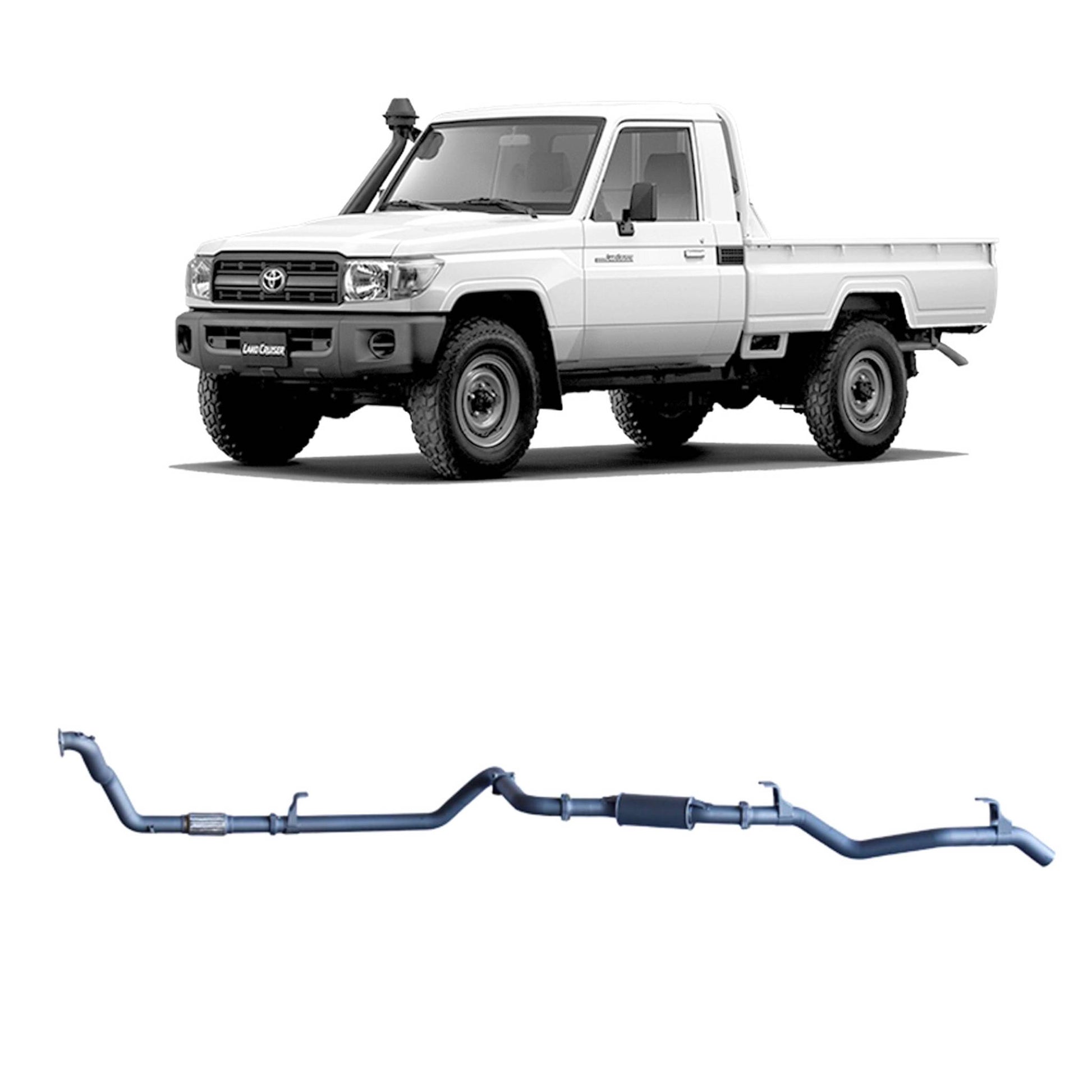Toyota Land Cruiser Redback Extreme Duty Exhaust for Toyota Landcruiser 79 Series 4.2L 1HZ (10/1999 - 01/2007)