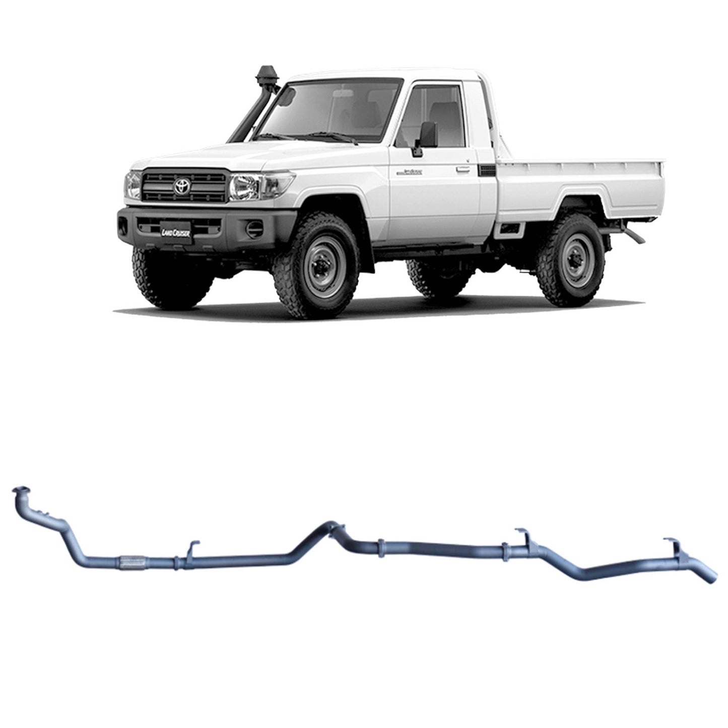 Toyota Land Cruiser Redback Extreme Duty Exhaust for Toyota Landcruiser 79 Series 4.2L 1HZ (10/1999 - 01/2007)